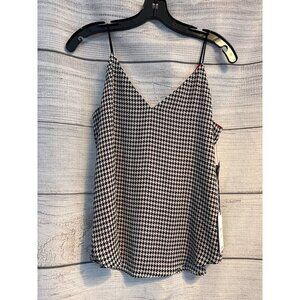 NWT Express Reversible Houndstooth & Red Camisole Top Size S